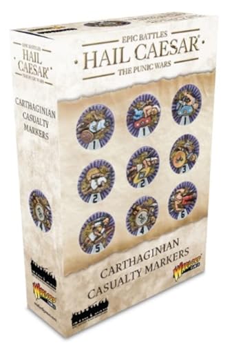 Warlord Hail Caesar Carthaginian Casualty Markers - Miniature Counters for use with Hail Caesar Game, Accessories for Roman Battle Games - 1:56 Scale Table Top Wargaming
