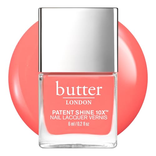 butter LONDON Patent Shine 10X Nail Lacquer Polish, Trout Pout - Gel-Like Finish & Chip-Resistant Nail Lacquer Helps Protects & Strengthens Nails - Vegan & Cruelty-Free