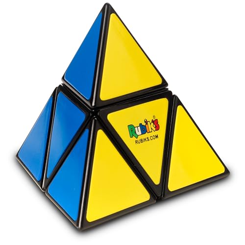 Rubik’s Cube, Pyramid, Rubik's Pyramid, Problem-Solving Brain Teaser, Classic Color-Matching Puzzle, Fidget Toy, Sensory Puzzle for Adults, Teens, Kids, for Ages 8 & Up