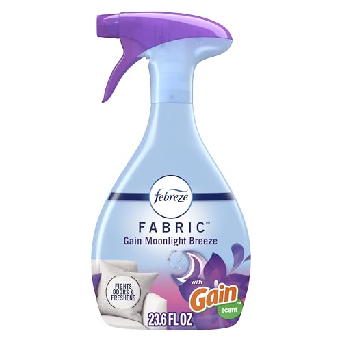 Febreze Fabric Spray, Air Freshener, Odor-Fighting Fabric Refresher, Couch and Linen Spray, Sneaker Balls Alternative, Multi-Use, Gain Moonlight Breeze Scent, 23.6 fl oz