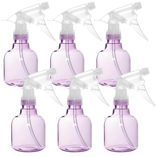 Youngever 6 Pack 8 Ounce Empty Plastic Spray Bottles (Purple)