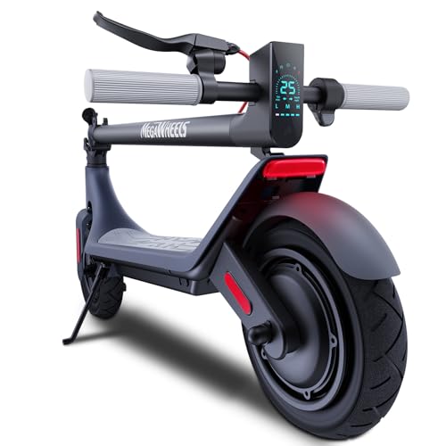 MEGAWHEELS Electric Scooter,Electric Scooter Adults,10in Pneumatic Tires,350W Motor,19 Miles Range,E Scooter with Smart APP Control for Commuting, Outdoor, Short Travel UL2272