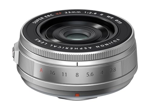 FUJIFILM FUJINON XF23mmF2.8 R WR Lens, Silver