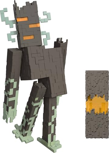 Mattel Minecraft The Creaking Action Figure with Interactive Lights, Sounds & Croaking Heart Accessory, 8-inch Collectible Toy
