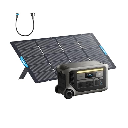 Anker SOLIX F3000 Portable Power Station with 400W Solar Panel, 3,072Wh,6,000W Recharging, Solar Generator for Home Use, Expandable to 24kWh, For Outages, Camping, RVs, and Emergencies