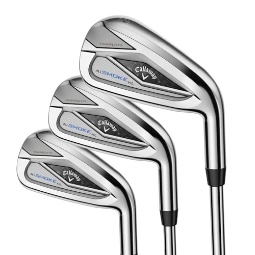 Callaway Paradym AI Smoke HL Iron Sets, 4-PW,AW, Steel, Regular, Standard