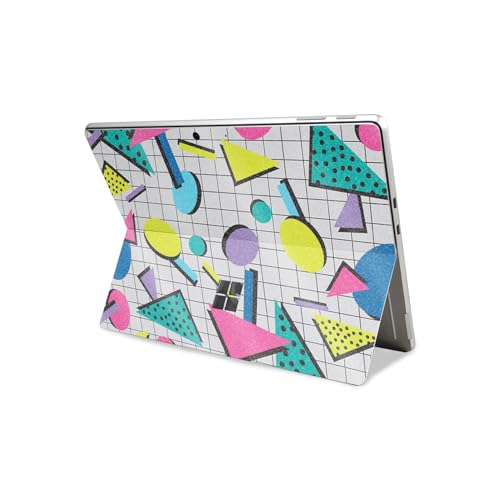 Glossy Glitter Tablet Skin Compatible with Microsoft Surface Pro 11 (2024-2025) - Awesome 80s - Premium 3M Vinyl Protective Wrap Decal Cover - Easy to Apply | Crafted in The USA by MightySkins