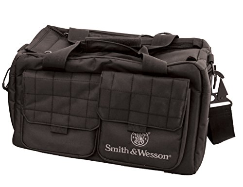 Smith & Wesson M&P Recruit Tactical Range Bag with Weather Resistant Material for Shooting, Range, Storage and Transport , Black