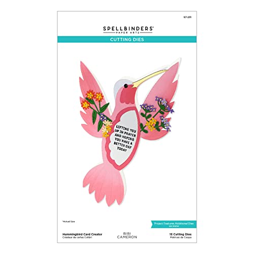 Spellbinders Etched Dies by Bibi Cameron - Hummingbird Card Creator