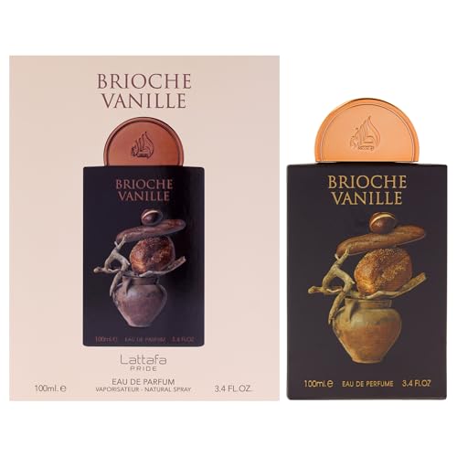 Lattafa Pride Brioche Vanille for Unisex Eau de Parfum Spray, 3.4 Ounce / 100 Ml