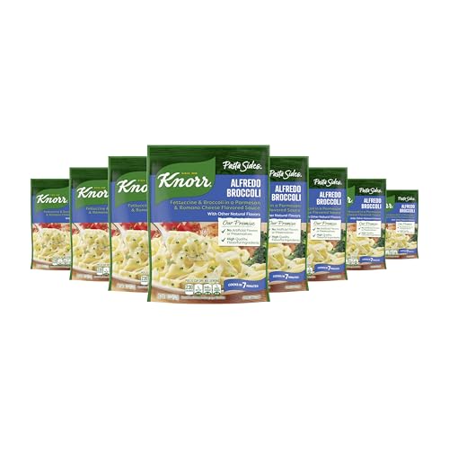 Knorr Pasta Sides 8 Count Alfredo Broccoli Fettuccine For Delicious Quick Pasta Side Dishes No Artificial Flavors, No Preservatives, No Added MSG 4.5 oz