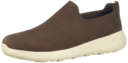 Skechers Men's Go Walk Max-athletic Air Mesh Slip on Walking Shoe Sneaker, Brown, 8