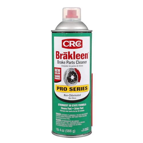 CRC Brakleen 1003663 Brake Cleaner Spray BPC Pro Series Non-Chlorinated 50 State Formula, 20 oz, [1 Pack]