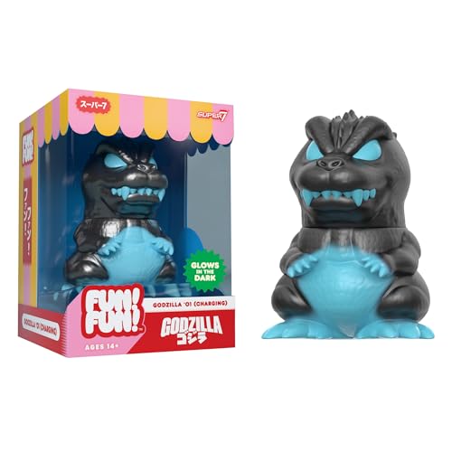 Super7 Fun! Fun! Toho Godzilla '01 Charging Vinyl Figure (Glow in The Dark) - 5" Toho Godzilla Action Figure - Classic Movie Collectibles and Retro Toys - Limited Edition - Amazon Exclusive