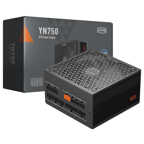 PCCOOLER PSU CPS YN750 Power Supply, 80 Plus Gold Certified Fully Modular PCIe 5.1 & ATX 3.1, Wide Compatibility, 135mm FDB Fan, Full Japan Electrolytic Capacitors - 10 Year Warranty (750W)