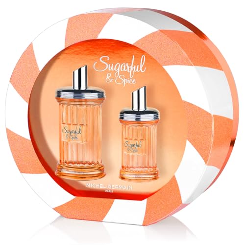 Michel Germain Sugarful & Spice Eau de Parfum Women's Fragrance 2-Piece Gift Set, Notes of Sparkling Blood Orange, Pink Peony, Creamy Vanilla Flirty & Playful Gift for Her