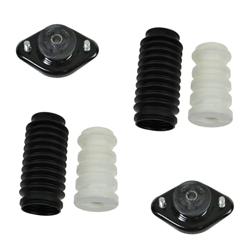 TRQ Rear Upper Strut Mount with Boot & Bumper Kit Compatible with 1995-1999 BMW 318ti M3