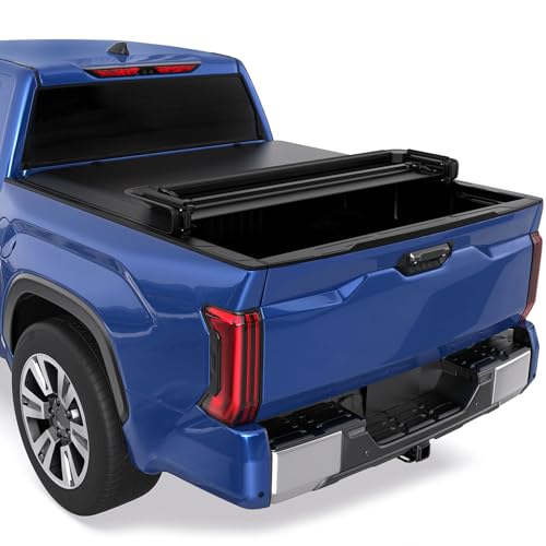 KUIPERAUTO 5FT Soft Tri Truck Bed Tonneau Cover Compatible for 2024 2025 2026 Toyota Tacoma | Excl. Trail Edition