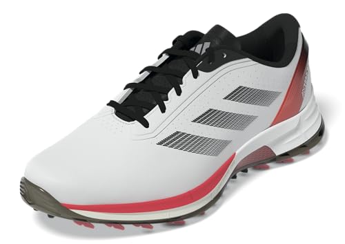 Adidas Men's Adizero ZG Spikeless Shoes, Footwear White/Lucid Red/Core Black, 13