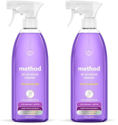 Method All-Purpose Cleaner Spray, French Lavender, Perfect for Most Counters, Tiles and More, 28 Fl Oz (Pack of 2)
