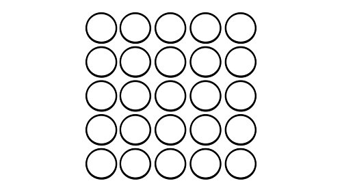 Sterling Seal ORBUNNSF50D013X25 013 Series NBR 50D NSF Approved O-Ring, Buna/Nitrile (Pack of 25)