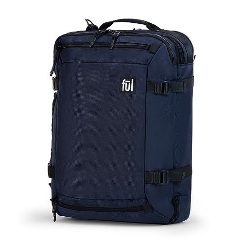 FUL Ridge Collection 18 Inch Laptop Backpack, Cruiser Padded Computer Bag for Commute or Travel, Navy