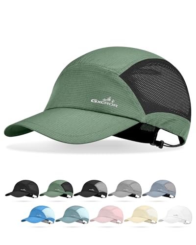 GXCROR Performance Baseball Cap for Men & Women - UPF 50+ Running Hat, Lightweight Quick-Dry Sports Hat for Golf, Hiking, Gym