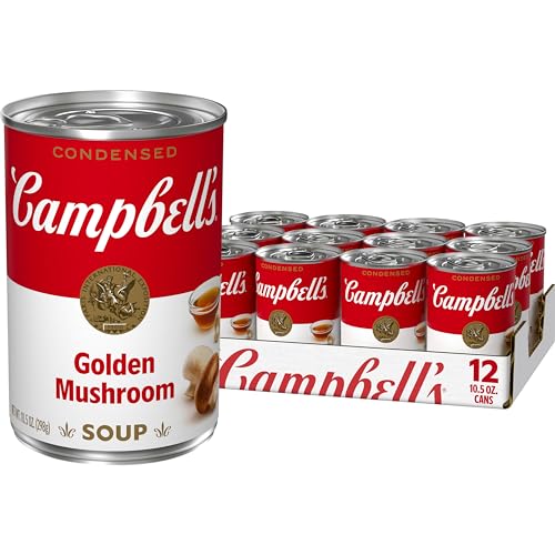 Campbell's Condensed Golden Mushroom Soup, 10.5 oz Can (12 Pack)