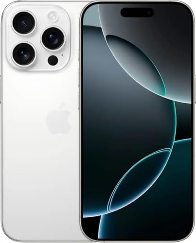 Apple iPhone 16 Pro, 1TB, White Titanium - Unlocked (Renewed)