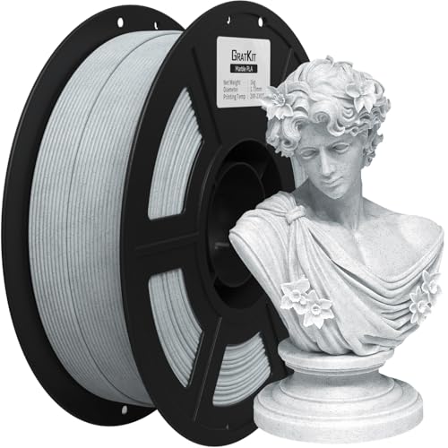 GratKit Marble PLA Filament, 3D Printer Filament 1.75mm, -0.03mm, 1KG/Roll, PLA Marble