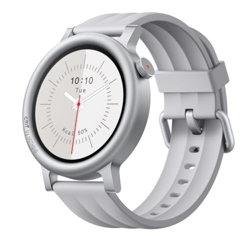 CMF by Nothing Watch 3 Pro Smart Watch for Men Women, Bluetooth Call AI Energy Score, 1.43” Heart Rate Tracking, Sleep Monitor, GPS & 130 Sport Modes, Fitness Tracker for Android iOS, IP68 Light Grey