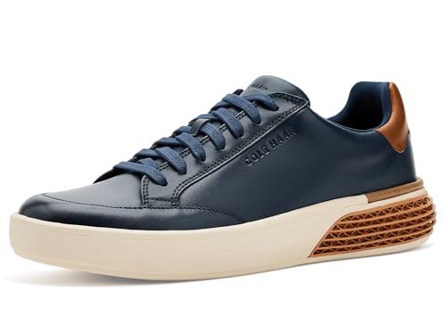 Cole Haan Men's Shoes - Grandpro Halfcourt Skyweave Sneaker, Navy Blazer/British Tan, 10-M US