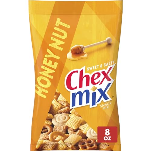 Chex Mix Honey Nut Snack Mix, Sweet and Salty Snack Bag, 8 oz