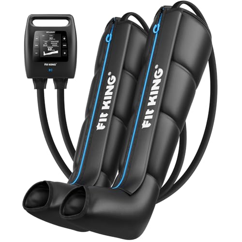 FIT KING Air Compression Recovery System, Cordless Full Leg Massager with Dynamic Pressure, Fast Recovery for Athletes (Small)