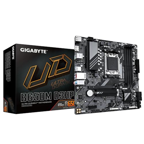 Gigabyte B650M D3HP Motherboard (AM5/4xDDR5/HDMI/DP/USB 3.2/M.2)