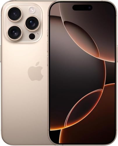 Apple iPhone 16 Pro, US Version, 512GB, Desert Titanium - Unlocked (Renewed Premium)