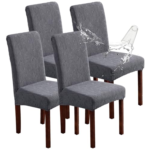YUEANG Waterproof Dining Chair Covers, Chair Covers for Dining Room Stretch Parsons Chair Slipcover, for Dining Room Kitchen Chair Protector Cover, Removable, Washable