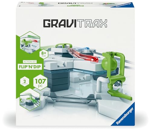 GraviTrax Action-Set Flip`n`Dip: an exciting up and Down for The Balls in The Ravensburger Marble Run!