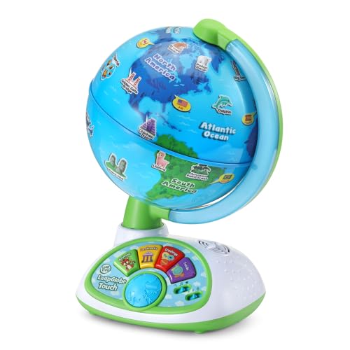 LeapFrog LeapGlobe Light-Up and Touch Interactive Electronic Globe for Kids, Exploration Toy for Ages 3 and Up