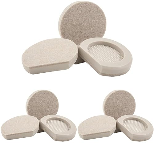 Super Sliders 4703595N 3 Inch Slider Pad Move Heavy Appliances Effortlessly, 3", Beige (Pack of 3)