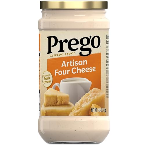 Prego Artisan Four Cheese Alfredo Pasta Sauce, 14.5 oz Jar