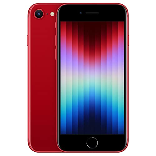 Apple iPhone SE 3rd Gen, 64GB, RED - Unlocked (Renewed Premium)