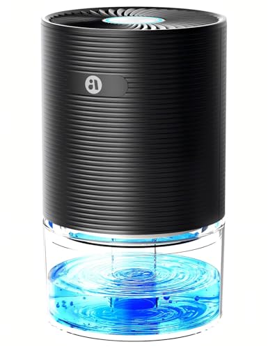 SANVINDER Dehumidifiers for Home, 25oz Dehumidifier for Bedroom with Auto-off, Ultra Quiet Energy Saving for Bathroom Closet Wardrobe Office RV (285sq.ft)