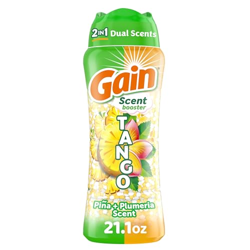 Gain Tango 2-in-1 Laundry Scent Booster Beads, Piña and Plumeria Scent, 21.1 oz, Laundry Beads with Dual Scents Plus All Day Freshness