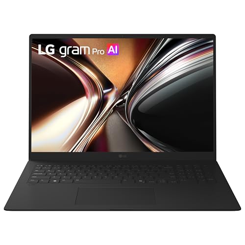 LG gram Pro 17-inch Thin and Lightweight Dual AI Touchscreen Laptop Computer, Copilot+ PC, Intel Core Ultra 7 355 Processor, Windows 11 Home, 32GB RAM, 1TB SSD - Obsidian Black