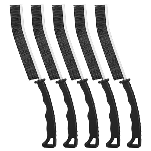 5Pcs Hard Bristle Crevice Cleaning Brush - Grout Cleaner Brush, Gap Cleaning Tools, Effective Tile Cleaning Brush for Household, Floor, Grout Lines, Tile, Flower Pots, Kitchen, Home Essentials Brush