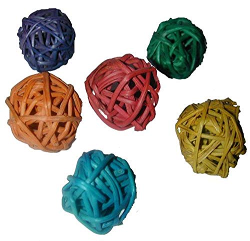 Super Bird Creations SB1010 Mini Munch Balls Bird Toy, Small Bird Size, 2cm Diameter,24-Pack