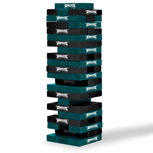 NFL Pro Football Tabletop Stackers Block Game by Wild Sports - Perfect Gift for NFL Football Fan, Dorm Room, and Office