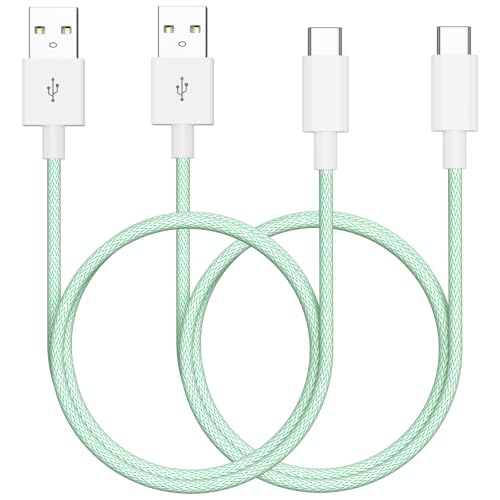esbeecables Car Carplay Cable for iPhone 16 15,2Pack 6.6Ft USB A to USB C Fast Car Charger Nylon Braid Cord for iPhone 16/16 Plus/16 Pro/16 Pro Max/15/15 Plus/15Pro/15 Pro Max iPad Pro 12.9