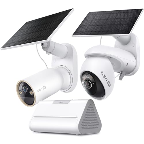 Tapo 4K Outdoor Solar-Powered Pan/Tilt Cameras C660 KIT x1 4K Outdoor Solar-Powered Cameras C460 KIT x1 Smart Hub H500 x1